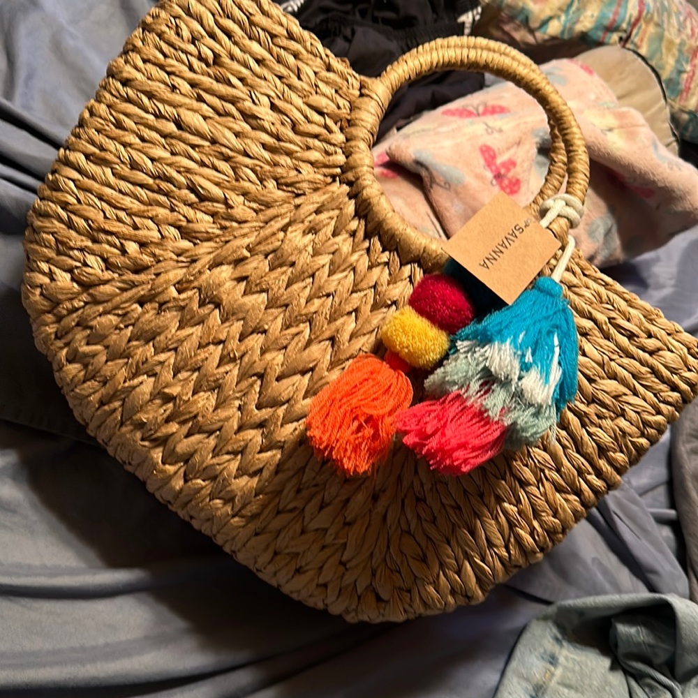 Selling a brand new savanna beach tote with tags